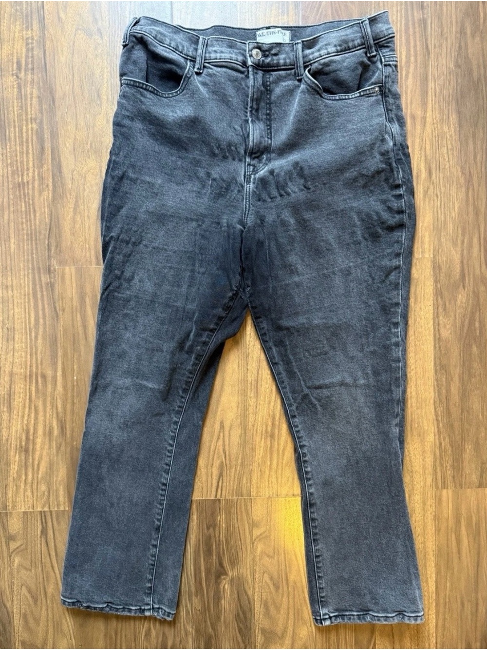 We The Free Free People Size 32 Low Maintenance Mid Rise Crop Boot Jeans Black